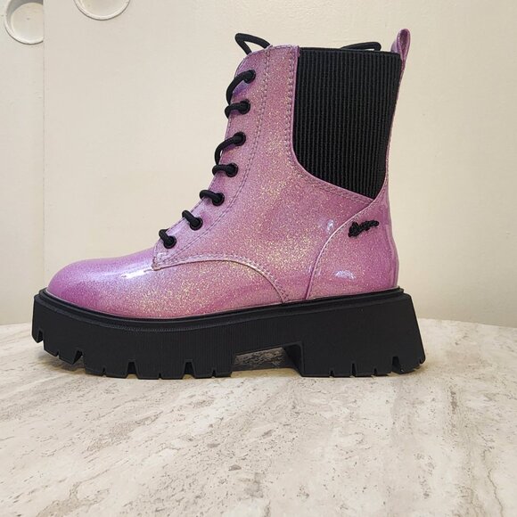 Sugar Little And Big Girls Jazzy Combat Boot - C042 - Picture 5 of 11